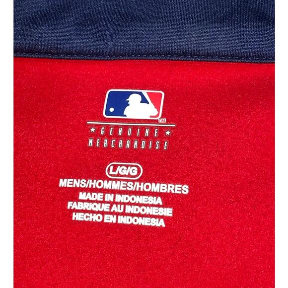 Boston Red Sox Quarter Zip Pullover Jacket Mens Large Blue MLB Genuine Baseball - Picture 7 of 9